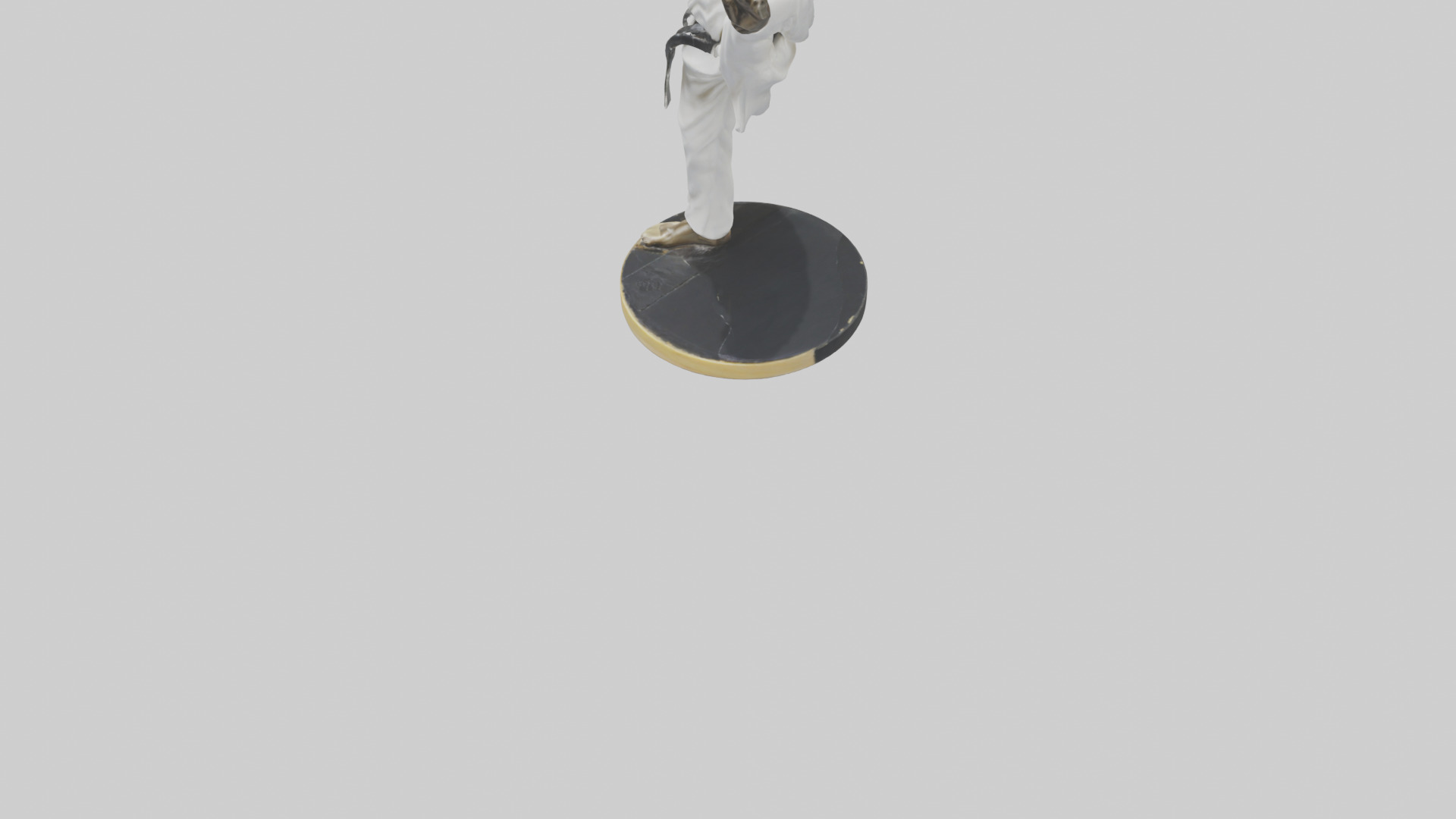 Karate Black Belt Statue model Low-poly 3D model_6