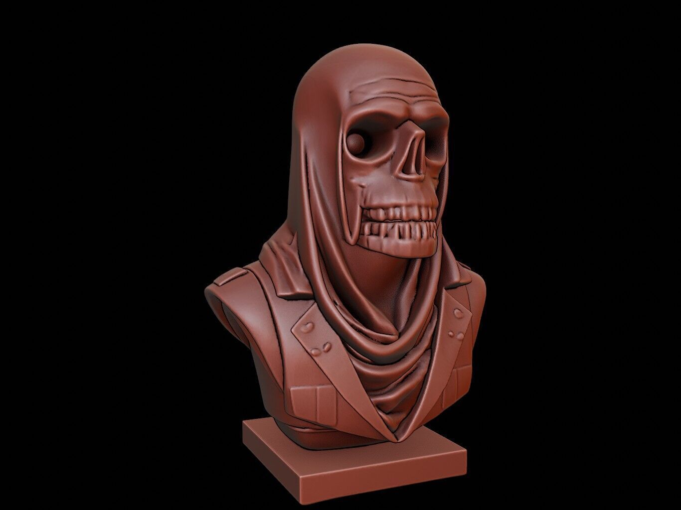 Ghost Beast Bust 3D print model_2