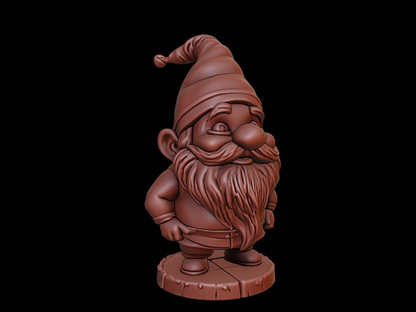 Gnome Beast Bust 3D print model_2