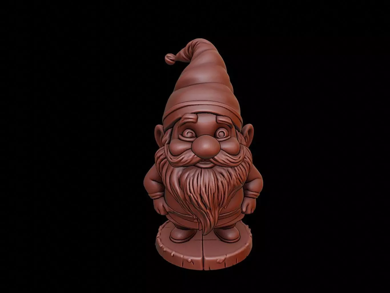 Gnome Beast Bust 3D print model_0