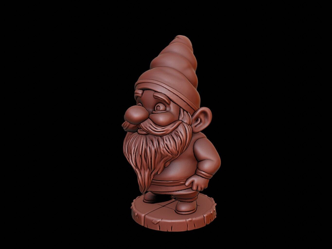 Gnome Beast Bust 3D print model_1