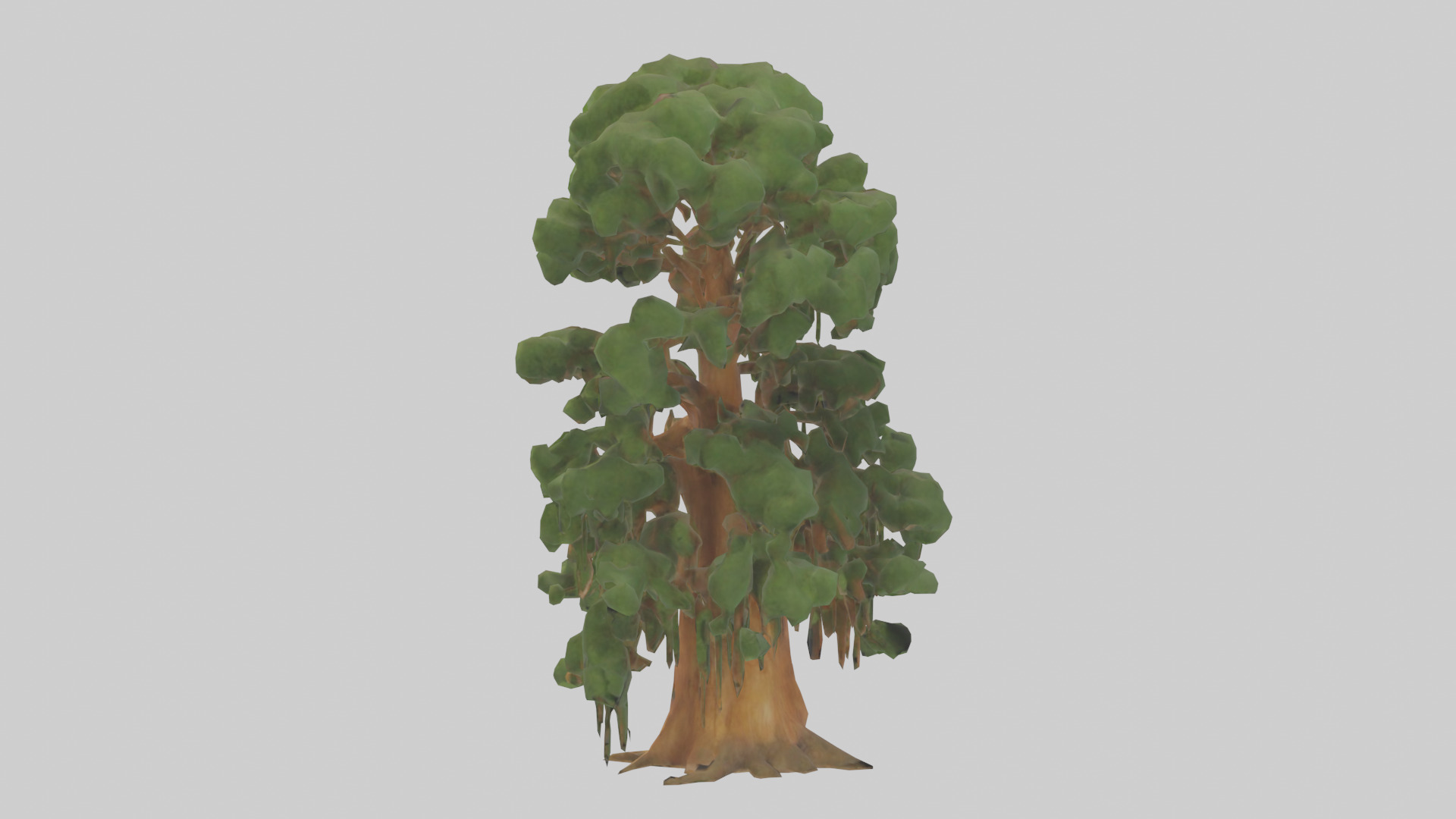Kauri tree model Low-poly 3D model_1