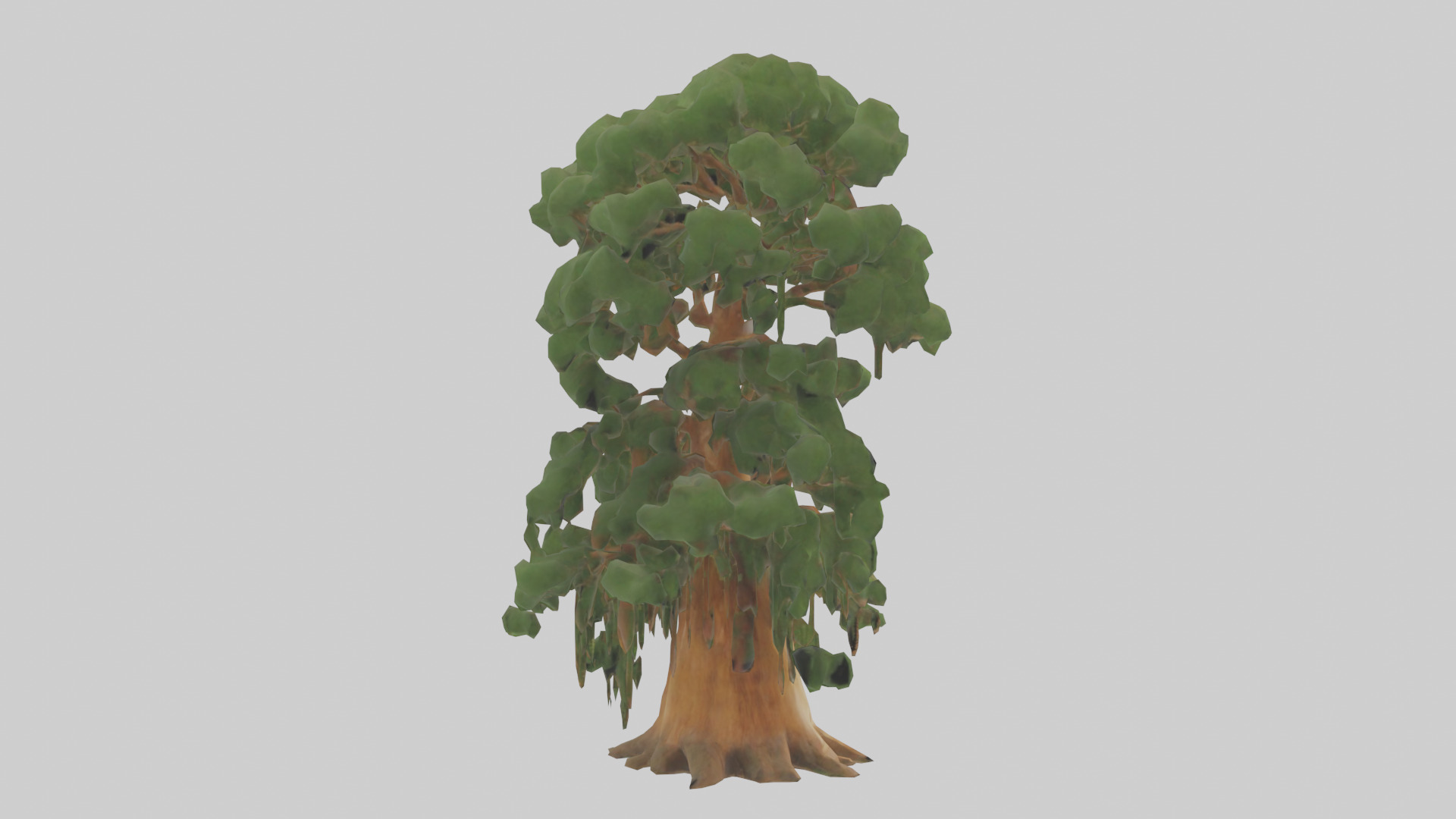 Kauri tree model Low-poly 3D model_2