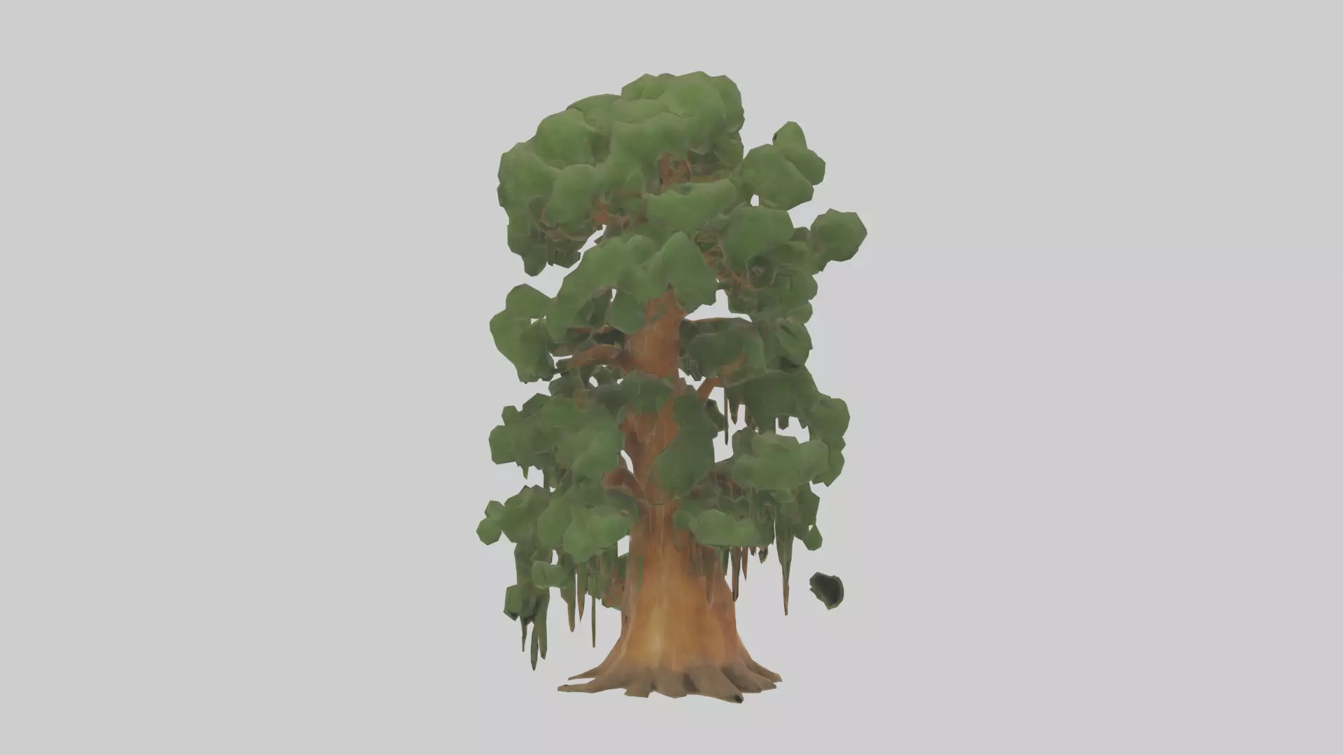 Kauri tree model Low-poly 3D model_0