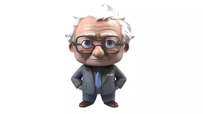 old teacher man 3D print model