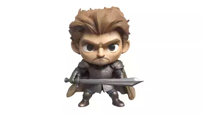 cartoon soldier 3D print model