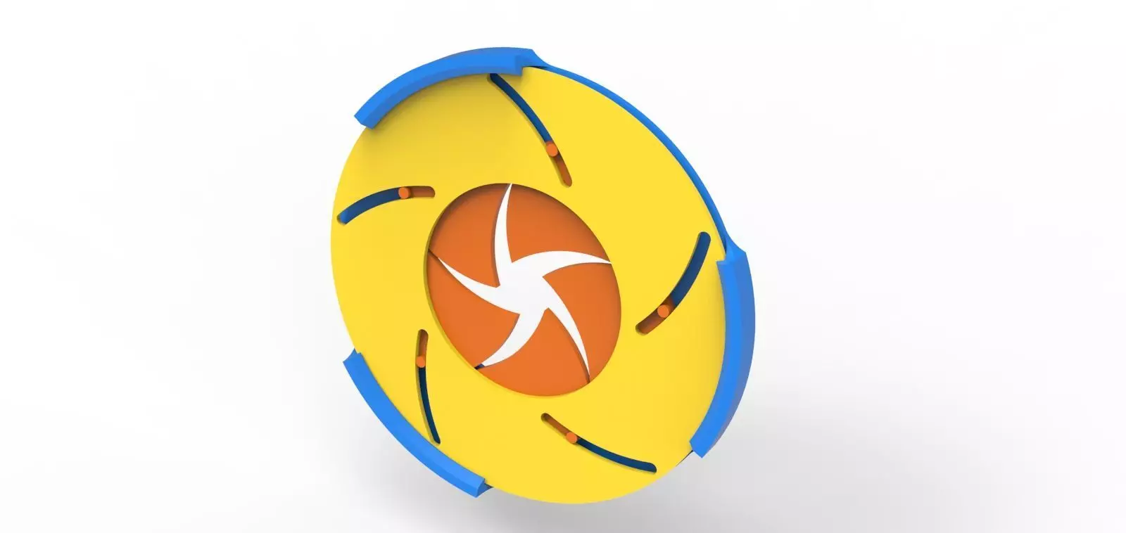 Sharp edges Iris diaphragm 3D print model