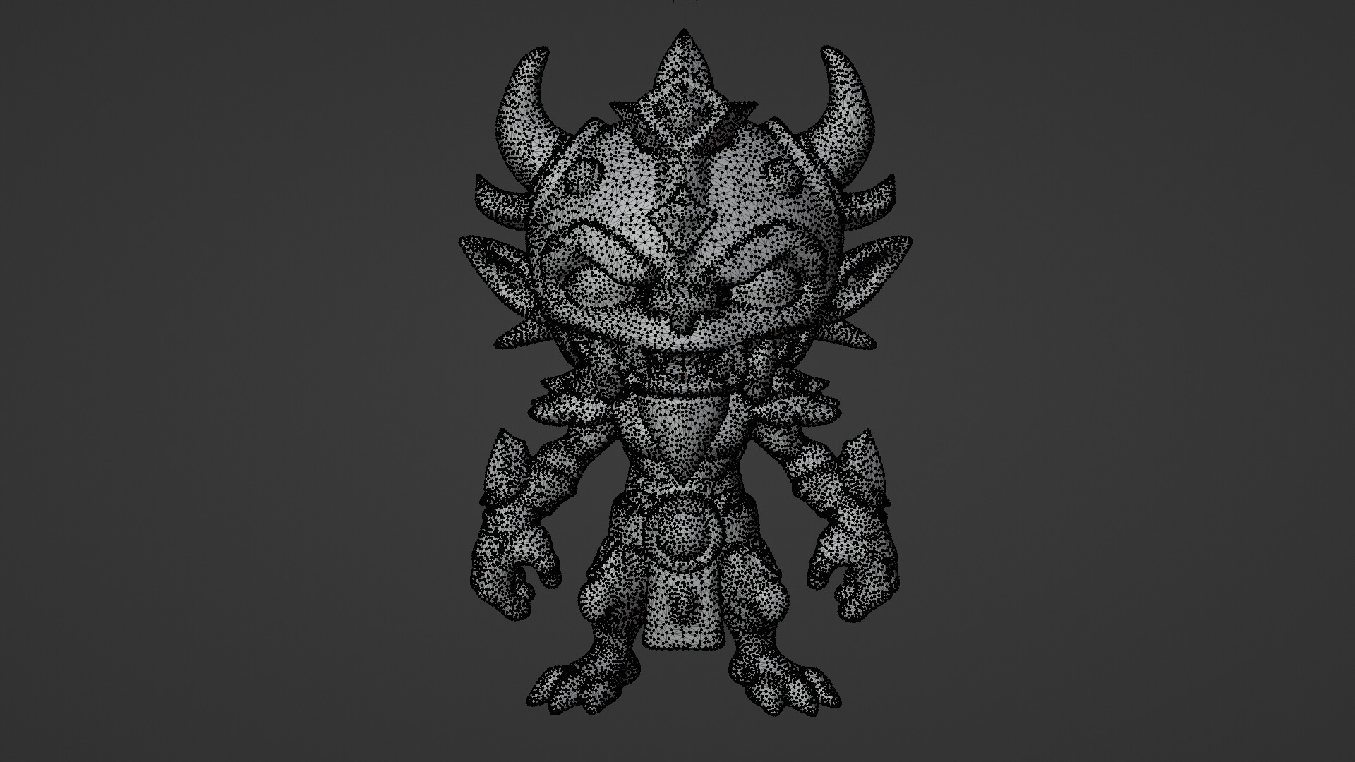 cartoon devil soldier 3D print model_5