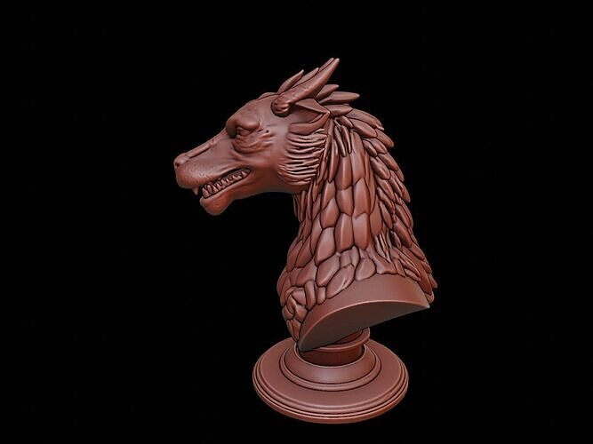 Griffin Beast Bust 3D print model