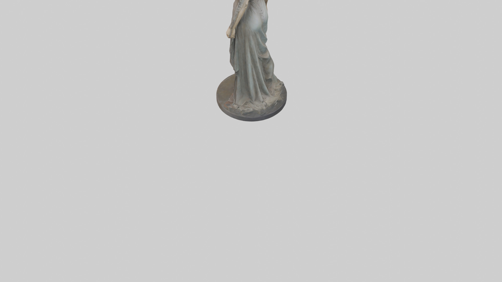 Keira Knightley statue model Low-poly 3D model_4