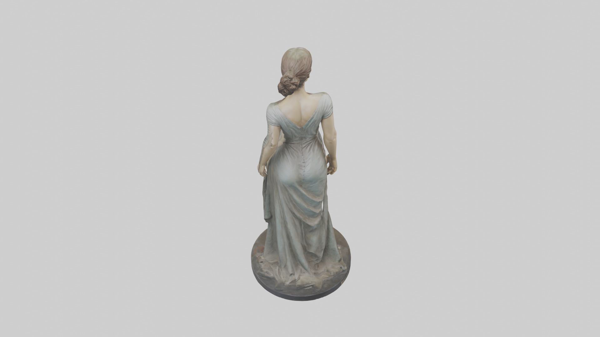 Keira Knightley statue model Low-poly 3D model_15