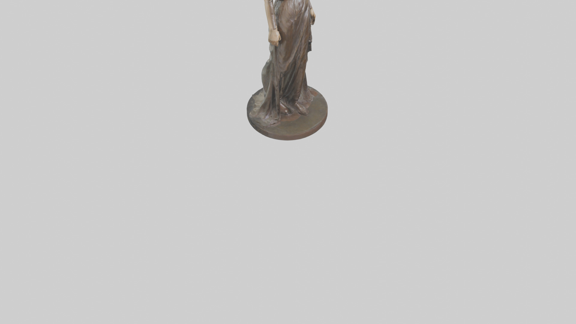 Keira Knightley statue model Low-poly 3D model_7