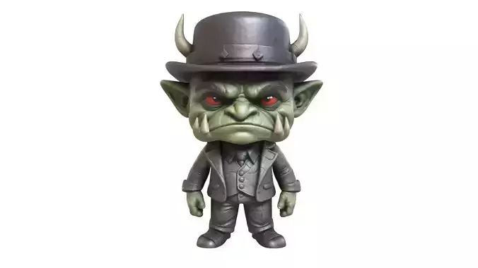 cartoon devil  3D print model