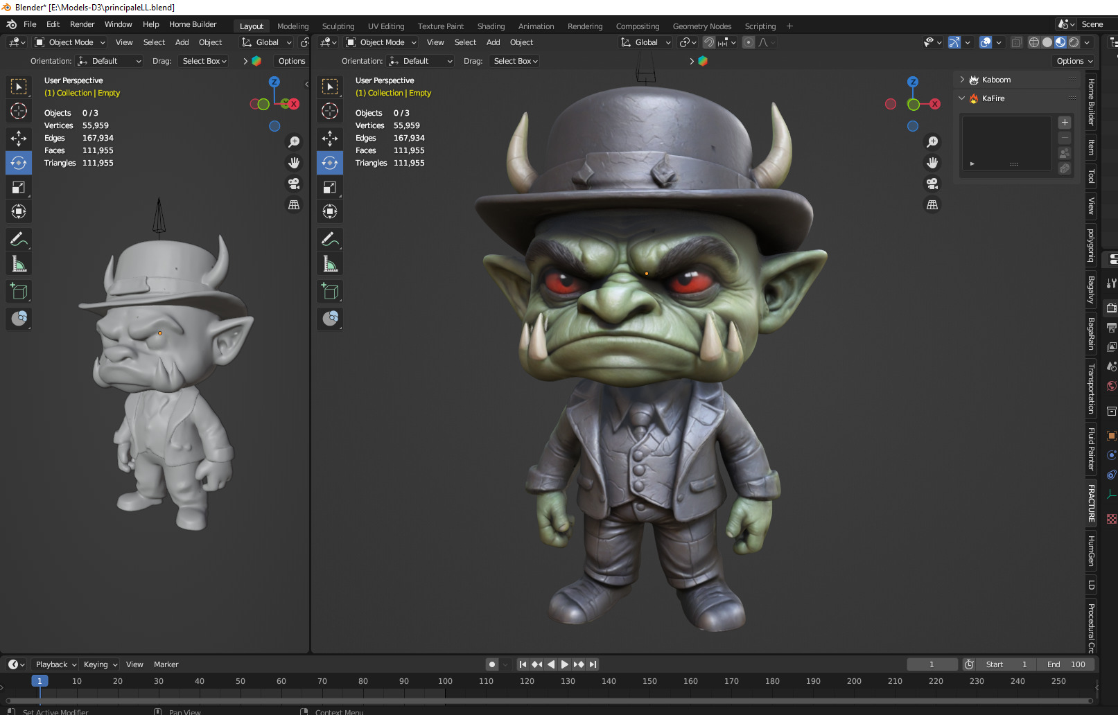 cartoon devil  3D print model_2