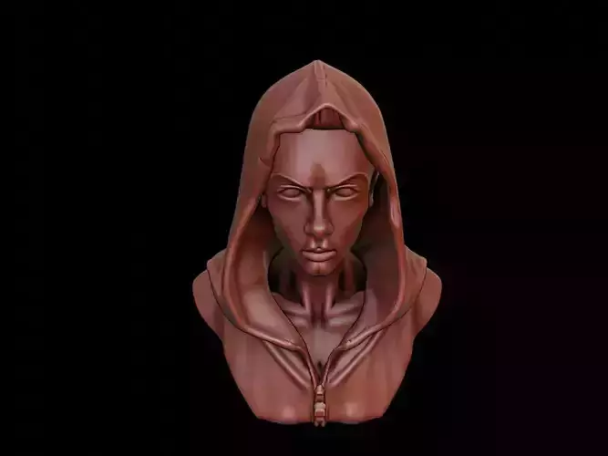 Hooded Fiend Beast Bust 3D print model