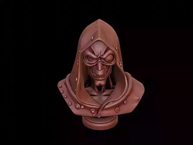 Hooded Fiend Beast Bust 3D print model