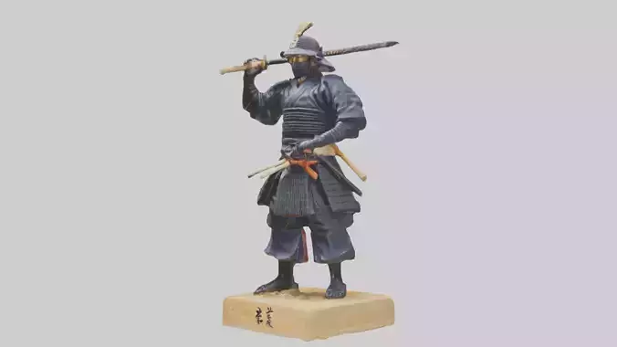 Kendo Fighter Statue model