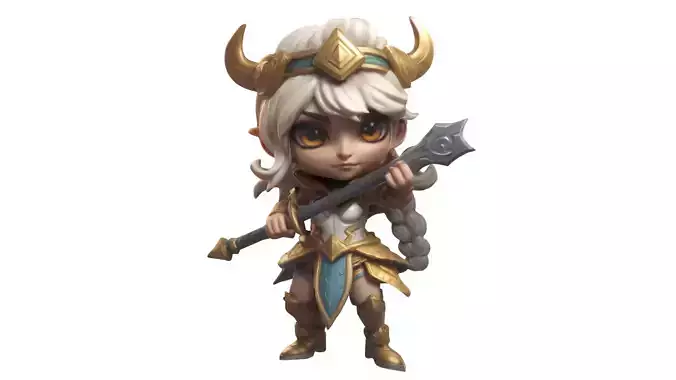 fantasy girl 3D print model