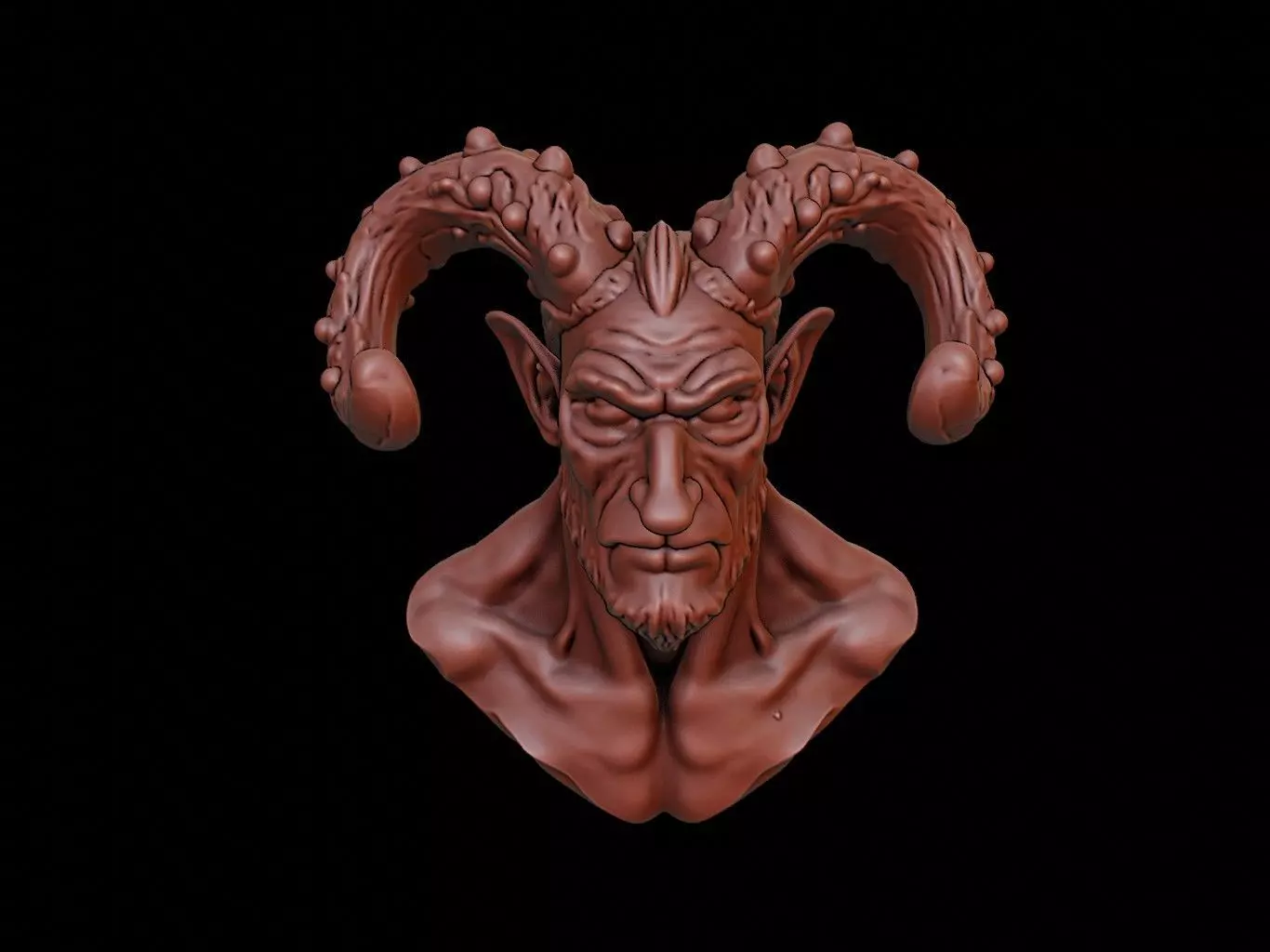 Ifrit Beast Bust 3D print model_0