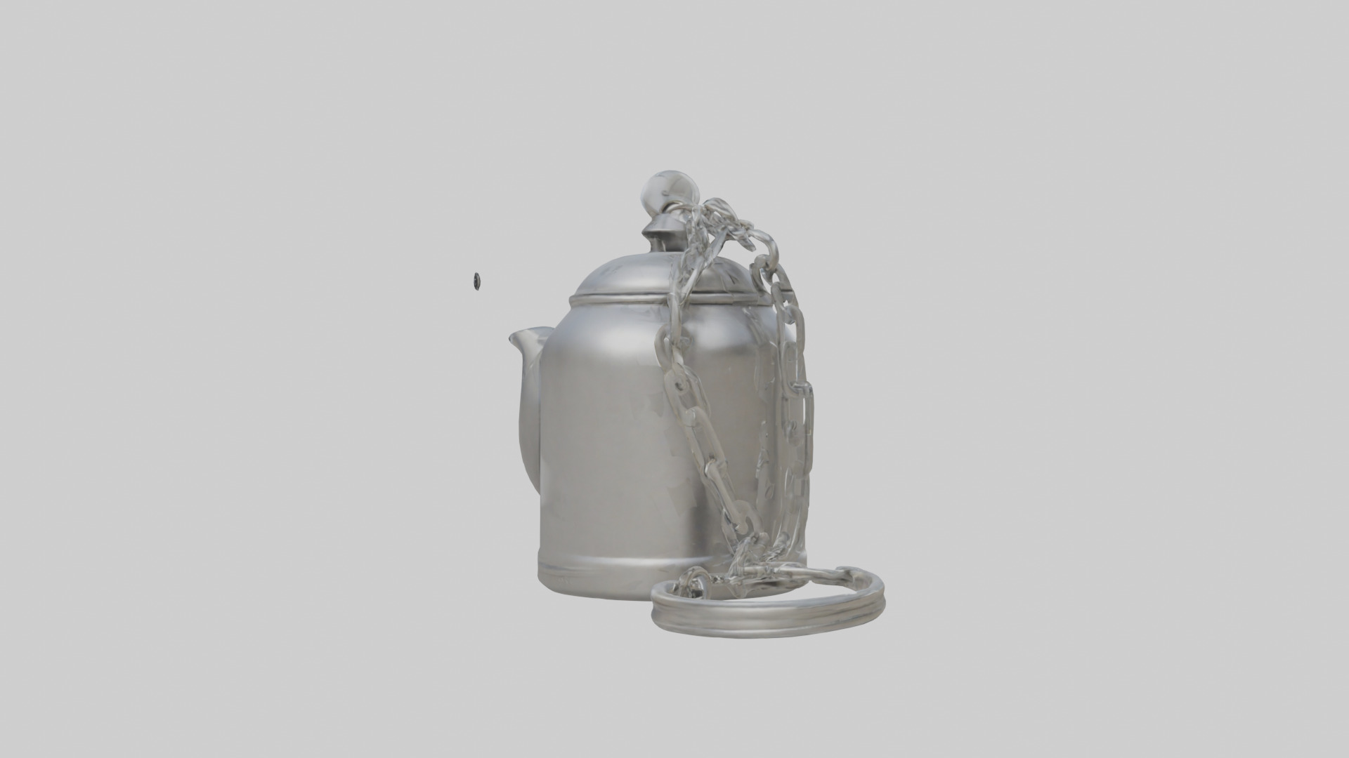 Kettle keychain model Low-poly 3D model_1