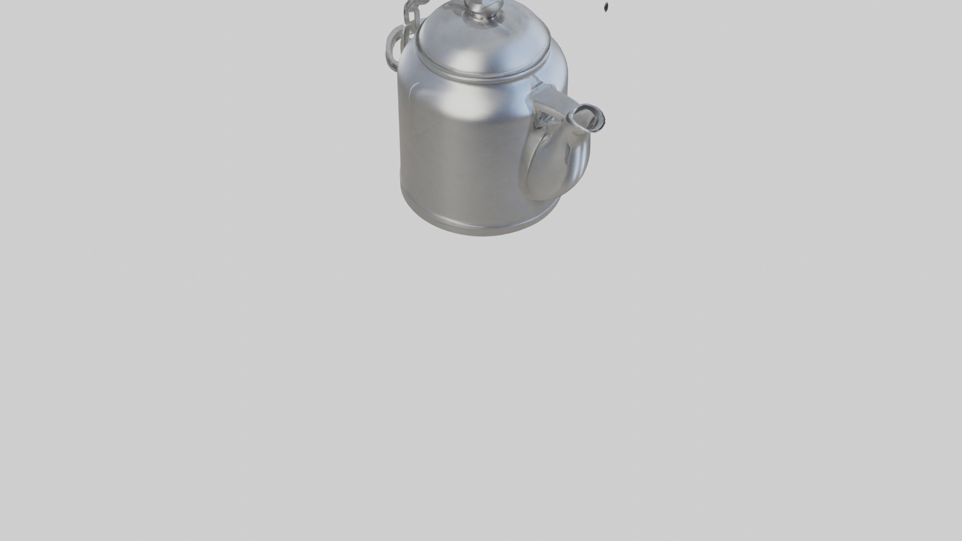 Kettle keychain model Low-poly 3D model_6