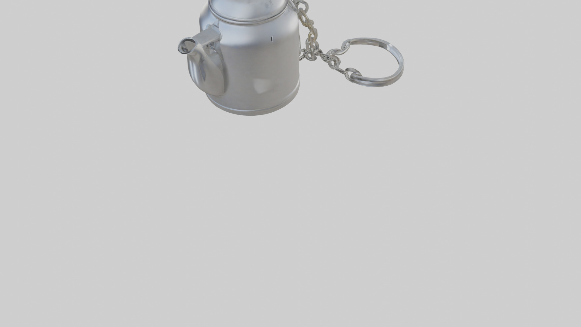 Kettle keychain model Low-poly 3D model_5
