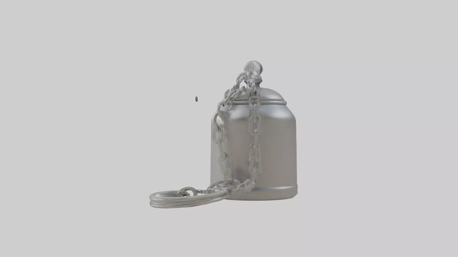 Kettle keychain model Low-poly 3D model_0