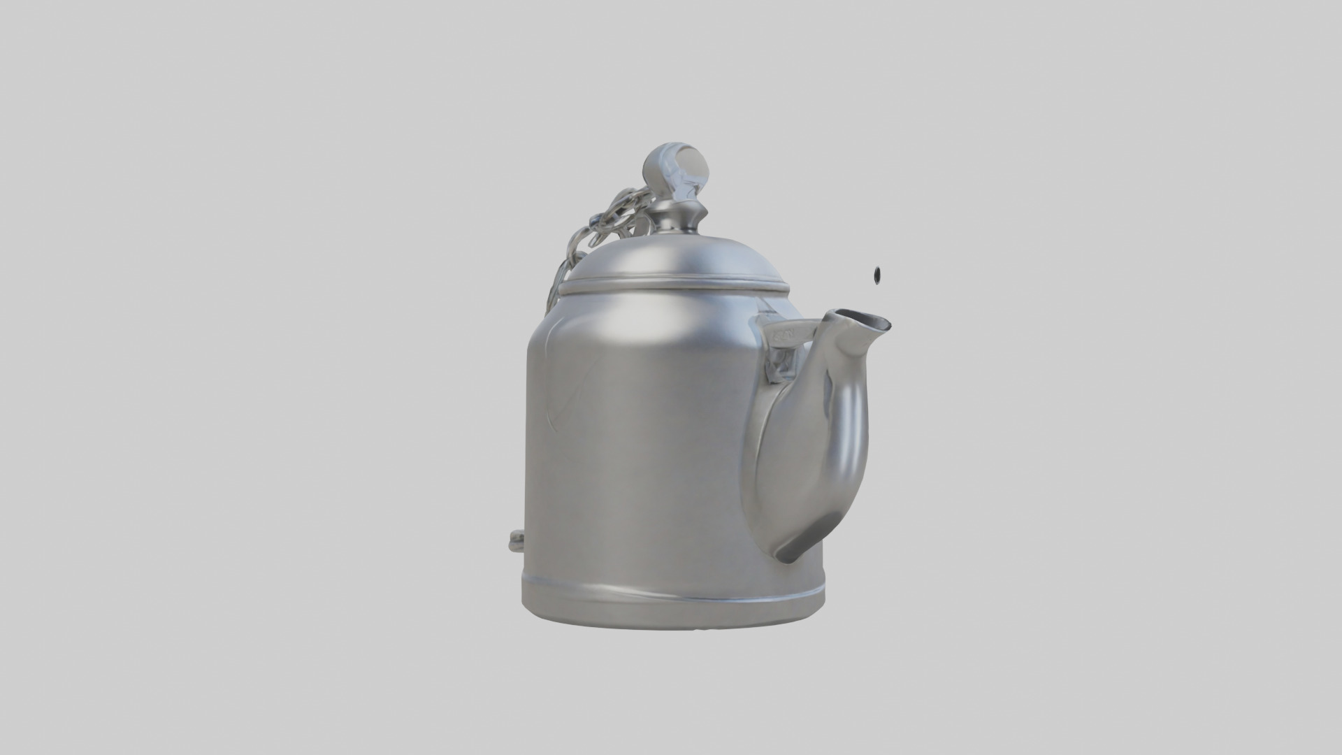 Kettle keychain model Low-poly 3D model_7