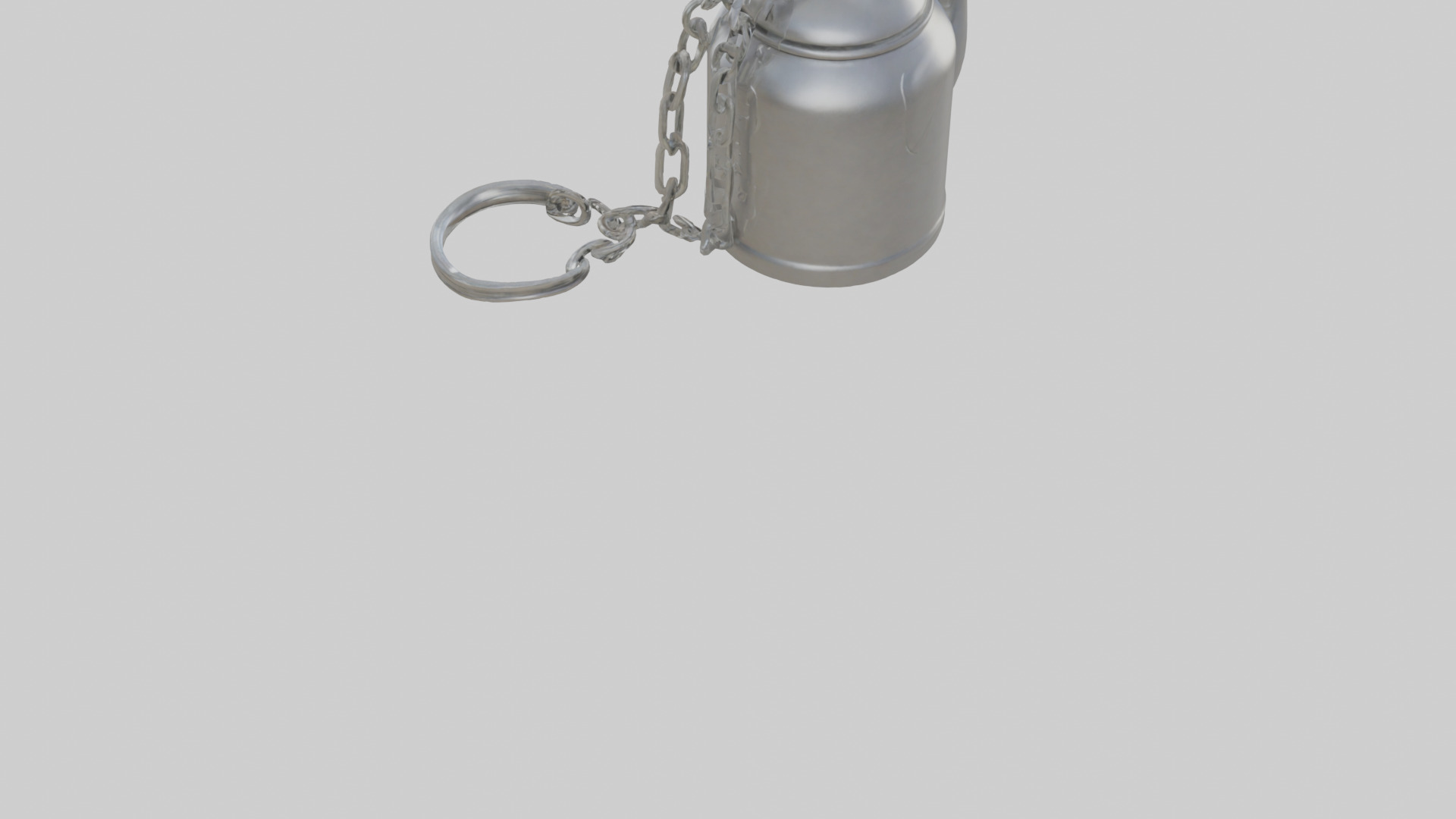 Kettle keychain model Low-poly 3D model_4