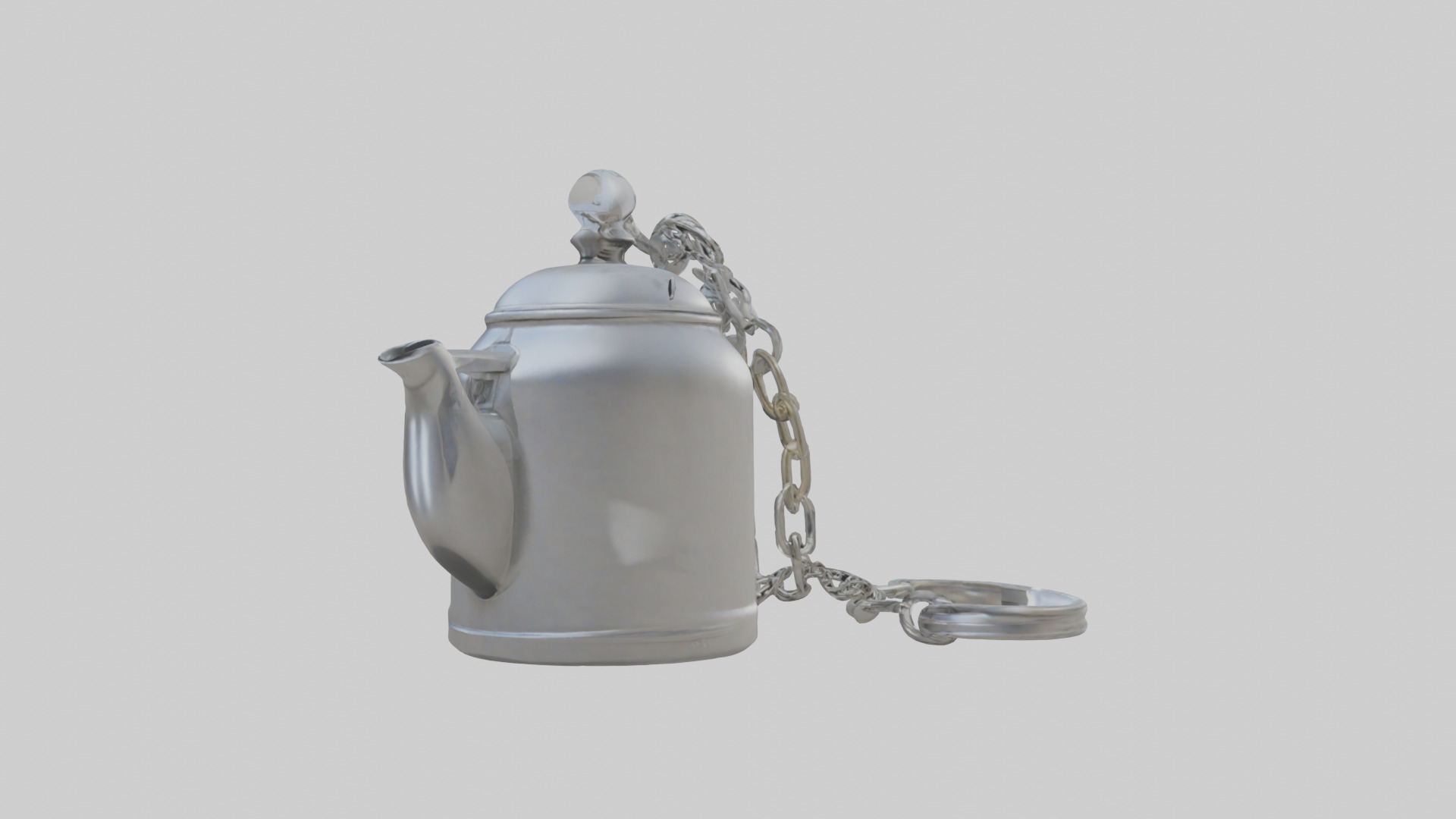Kettle keychain model Low-poly 3D model_10