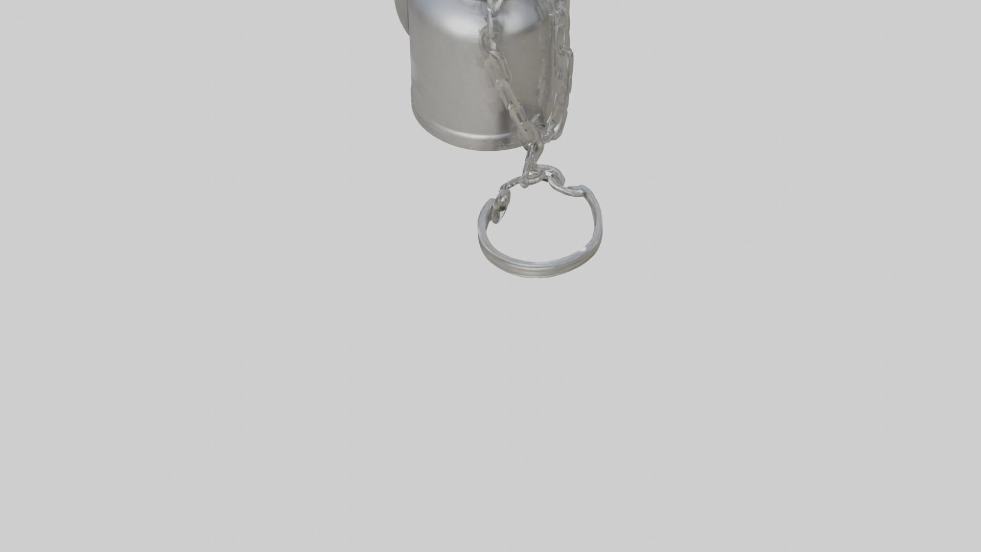 Kettle keychain model Low-poly 3D model_3