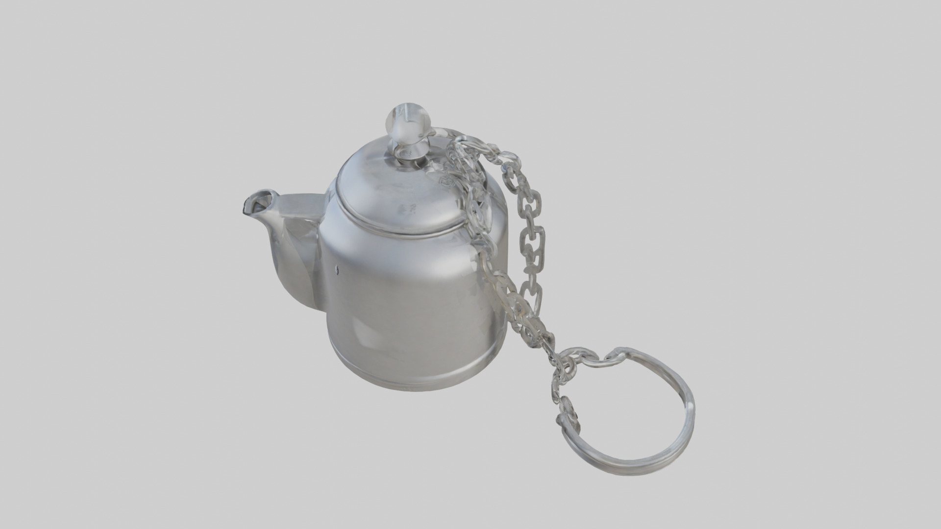 Kettle keychain model Low-poly 3D model_17