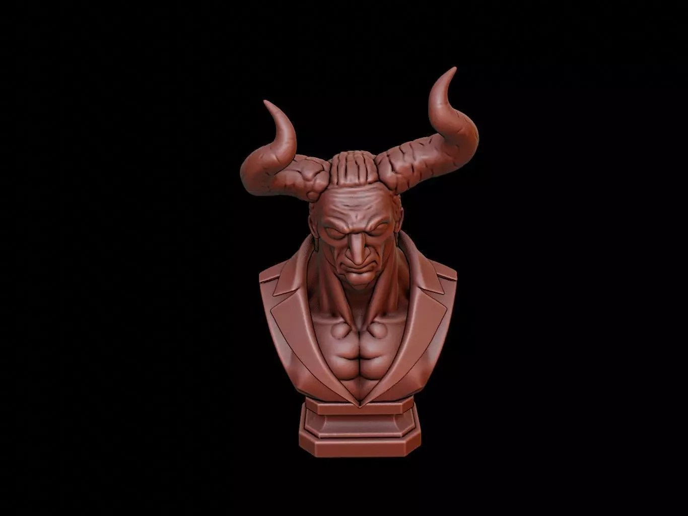 Incubus Beast Bust 3D print model_0