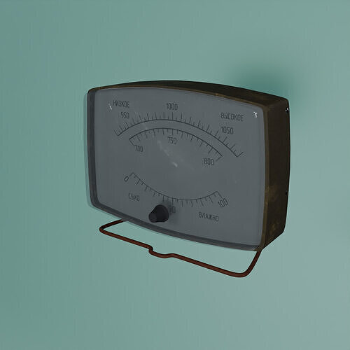 BM-2 Barometer USSR Free 3D model