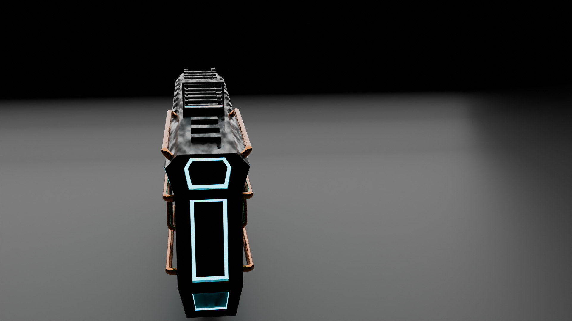 Sci Fi Rifle Low-poly 3D model_8