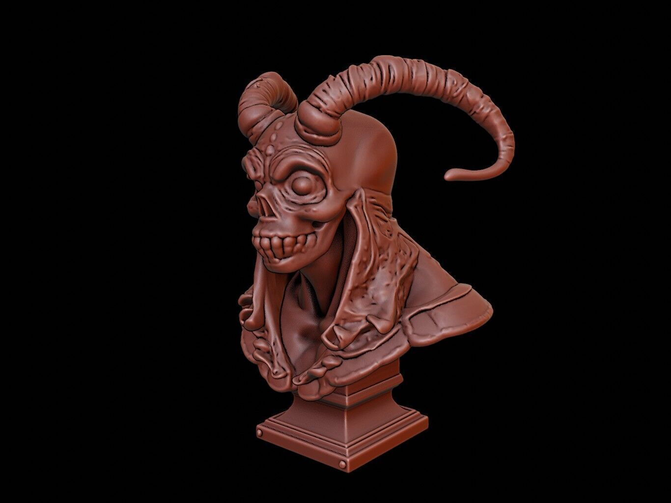 Jorogumo Beast Bust 3D print model_1