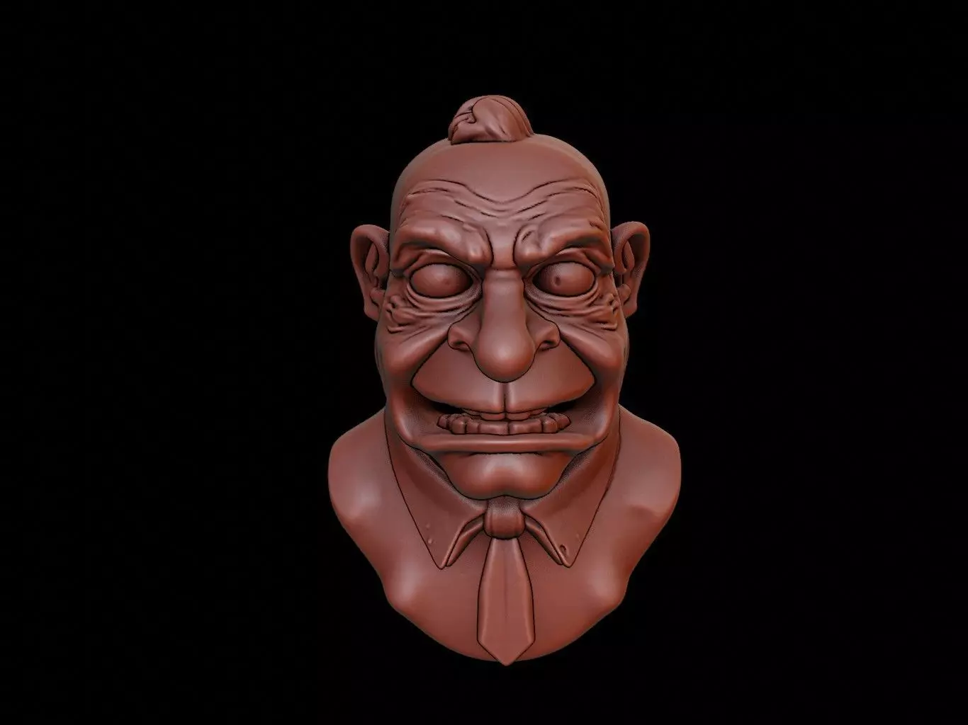 Kappa Beast Bust 3D print model_0