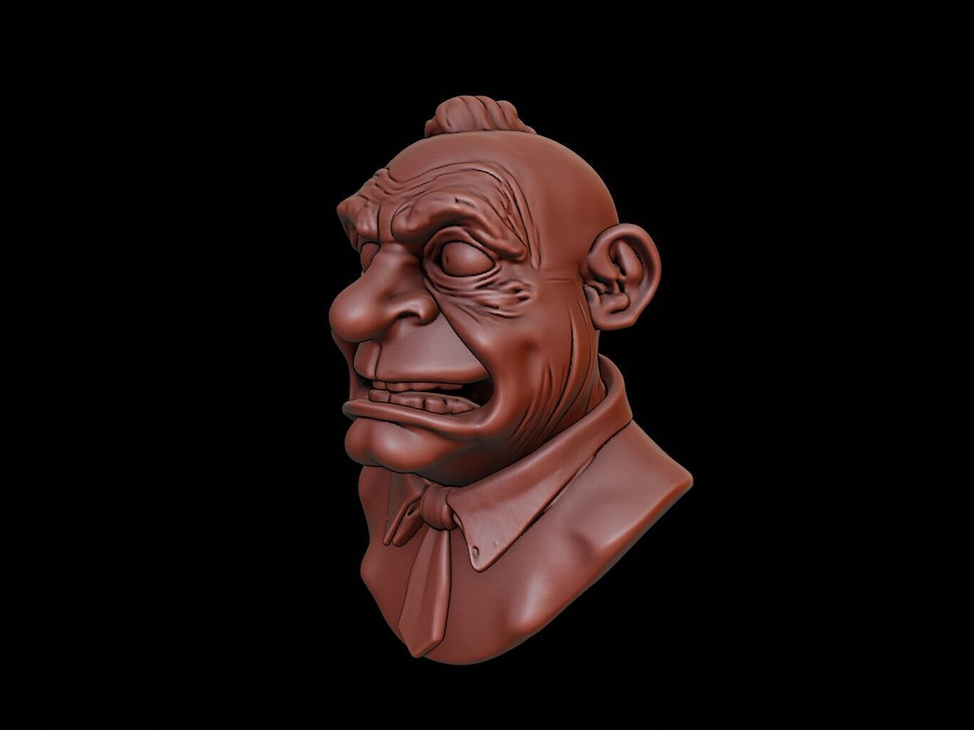 Kappa Beast Bust 3D print model_1