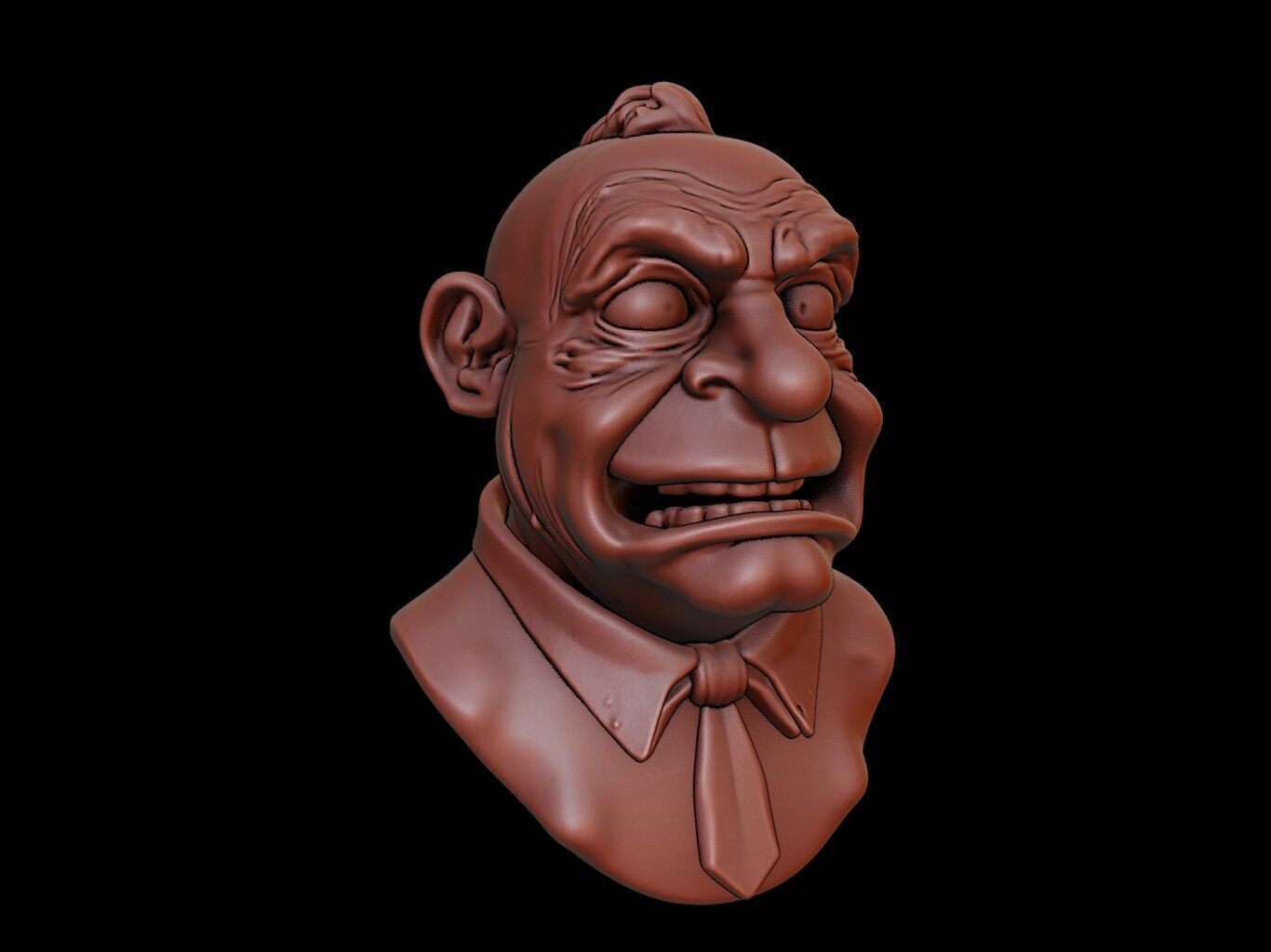 Kappa Beast Bust 3D print model_2