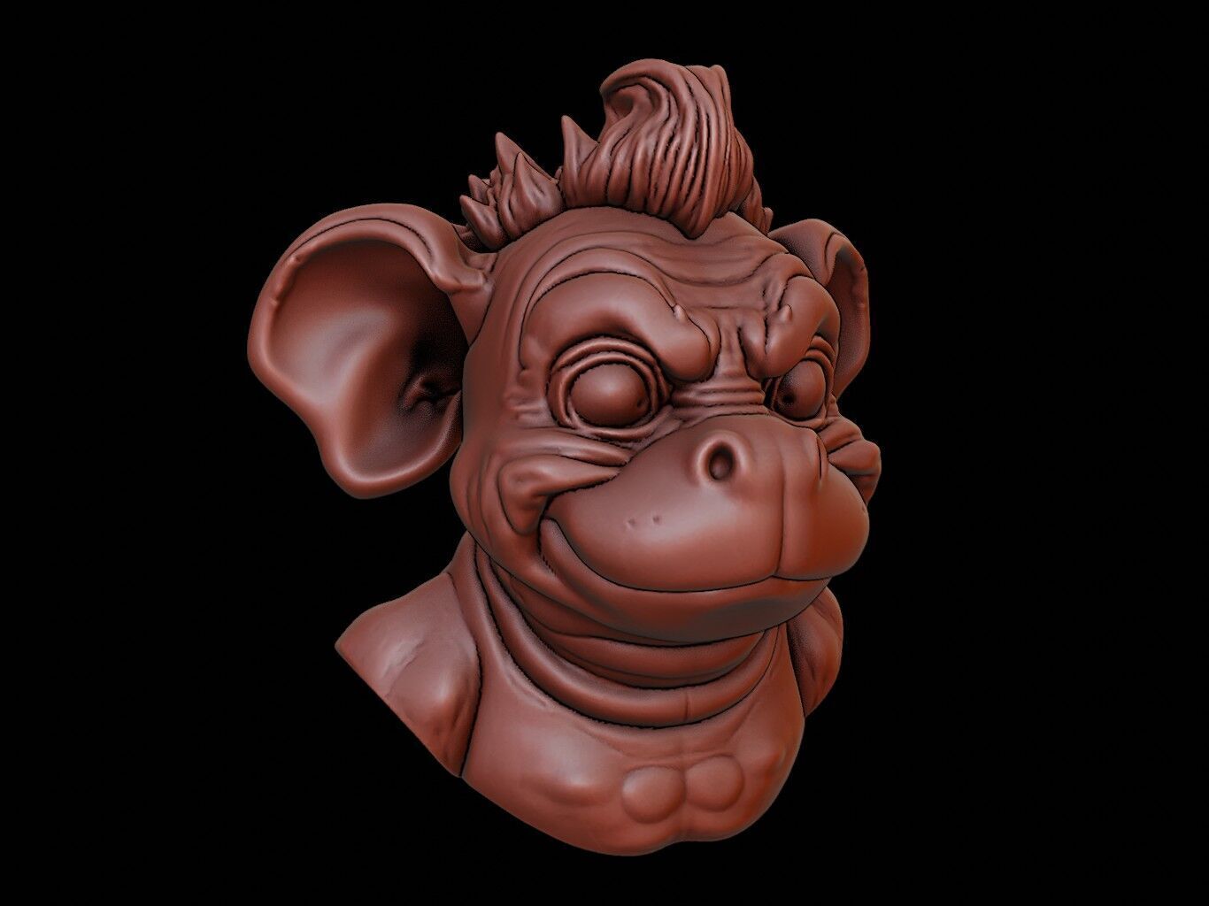 Kappa Beast Bust 3D print model_2