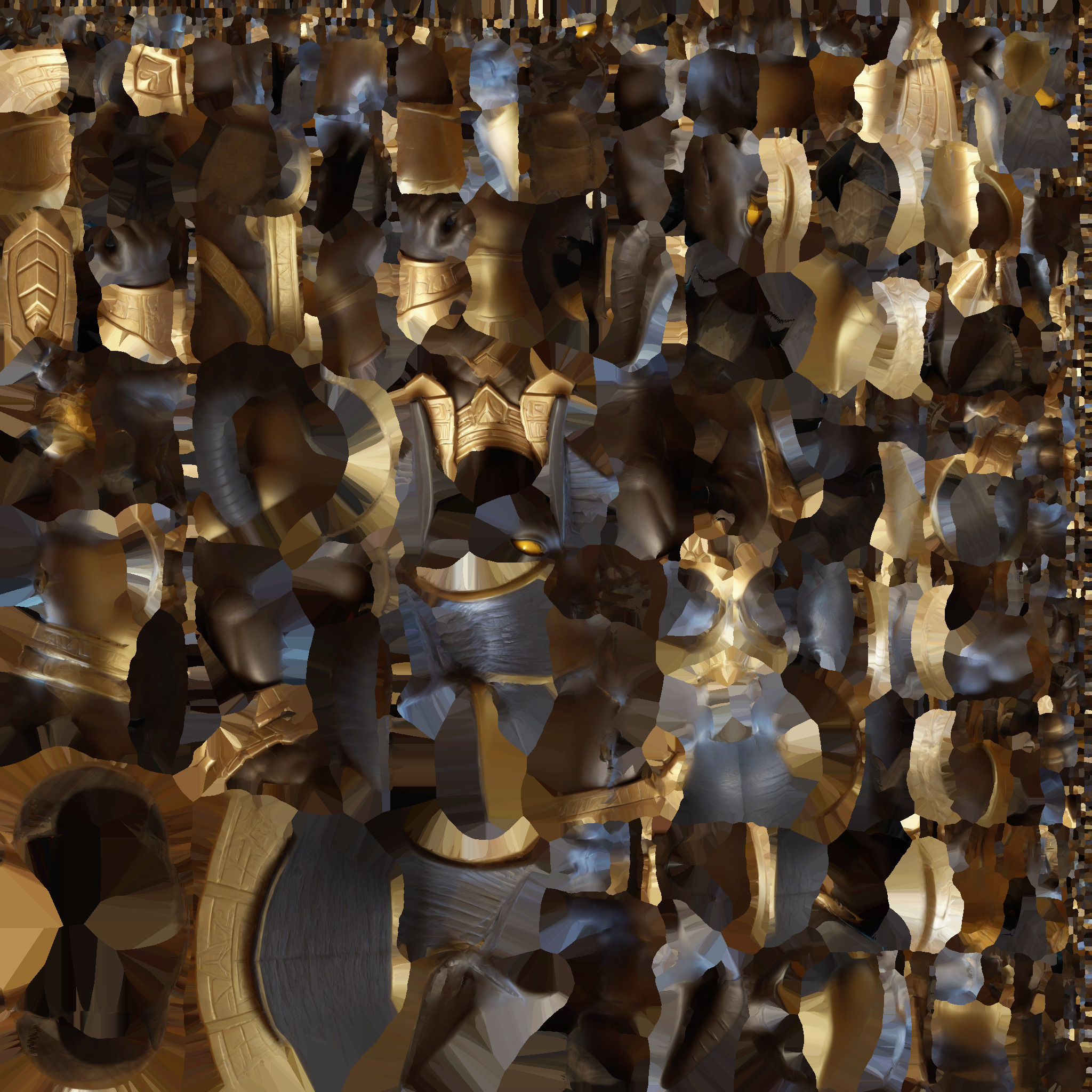 cartoon Pharaohs guard 3D print model_6