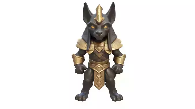 cartoon Pharaohs guard 3D print model