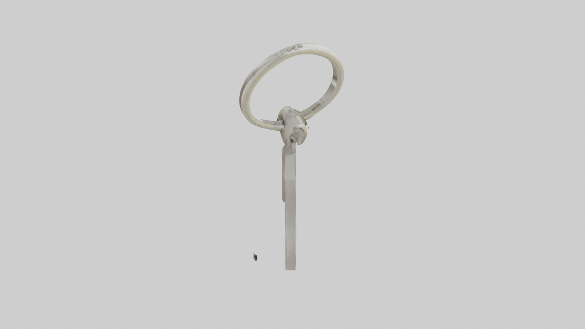 Keyhole keychain model Low-poly 3D model_18