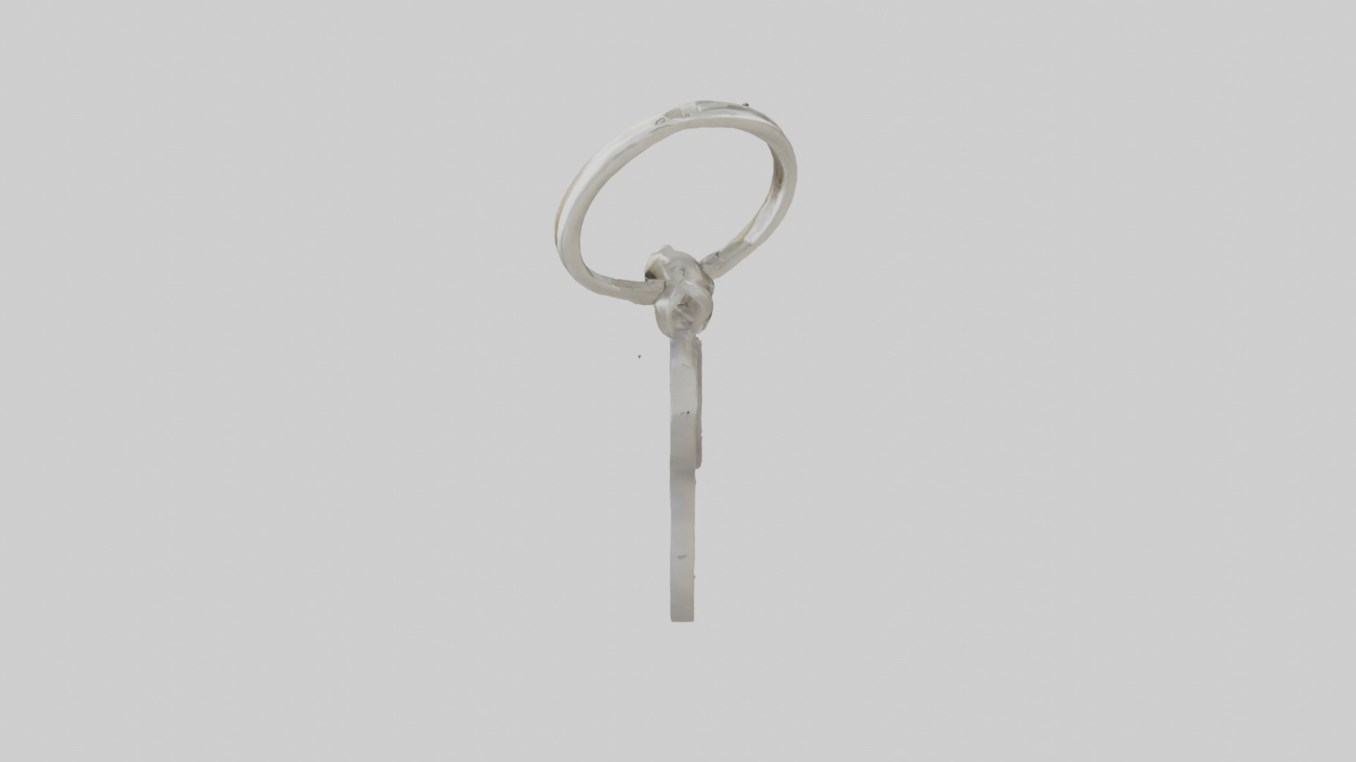 Keyhole keychain model Low-poly 3D model_17