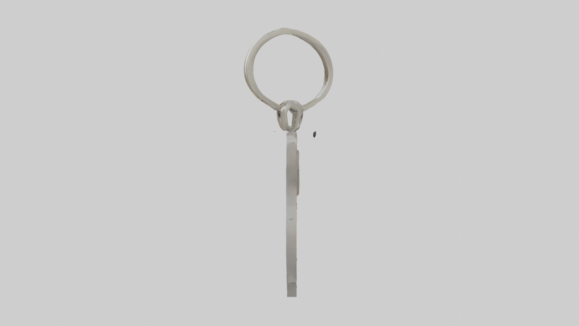 Keyhole keychain model Low-poly 3D model_12
