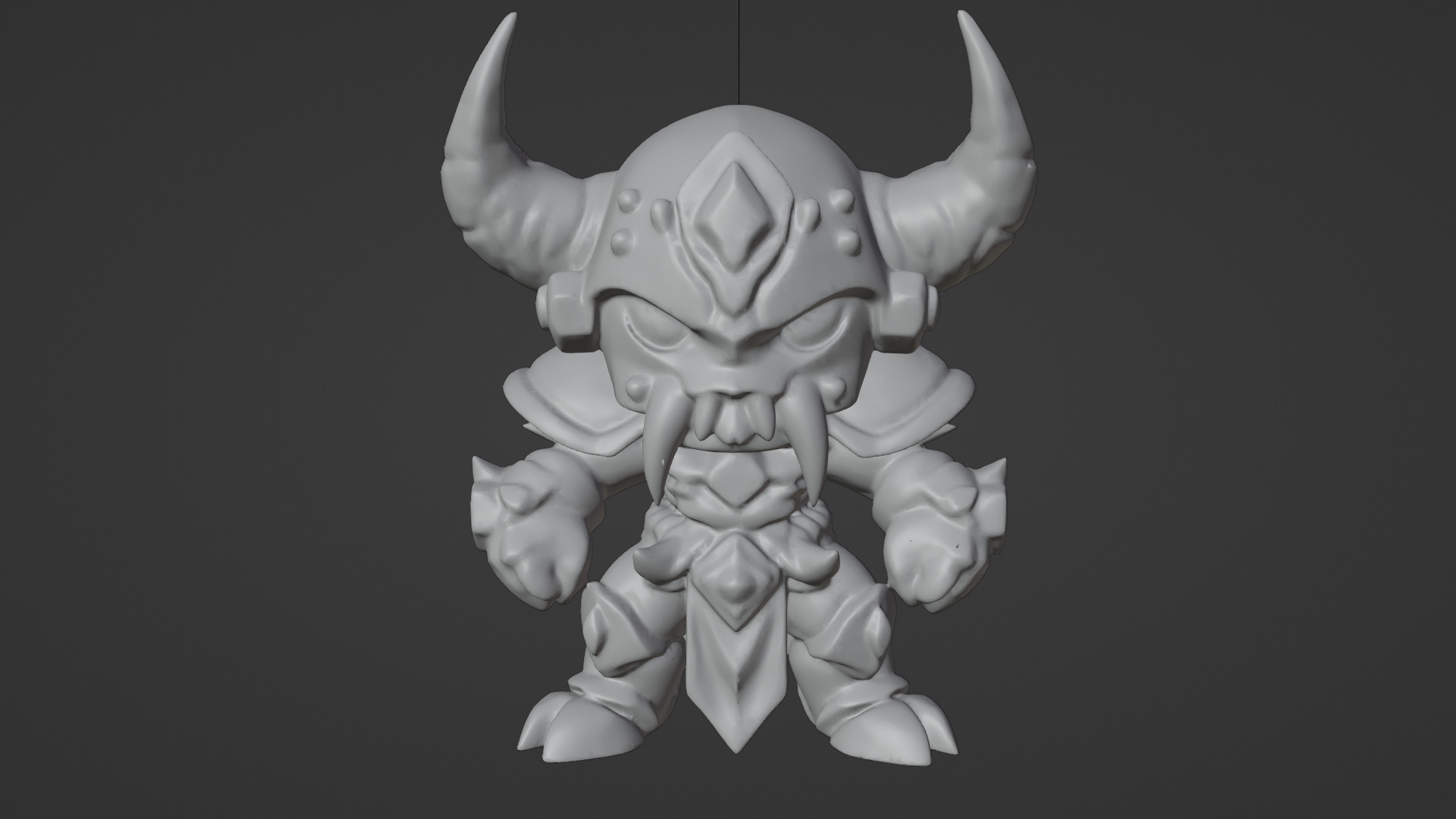 fantasy devil soldier 3D print model_5