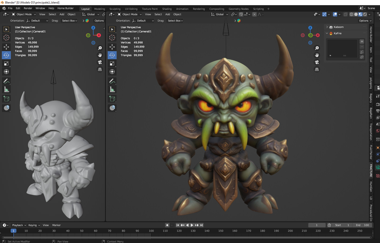 fantasy devil soldier 3D print model_2