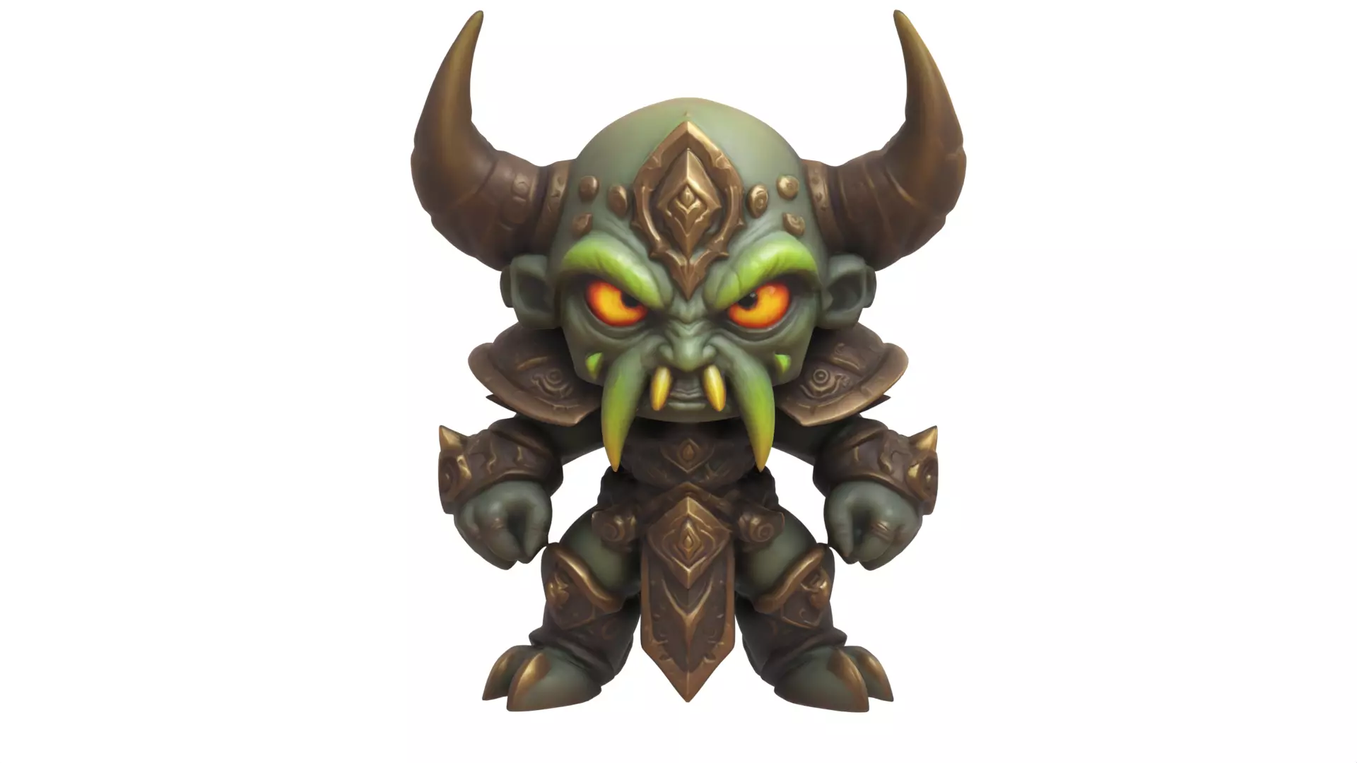 fantasy devil soldier 3D print model_0