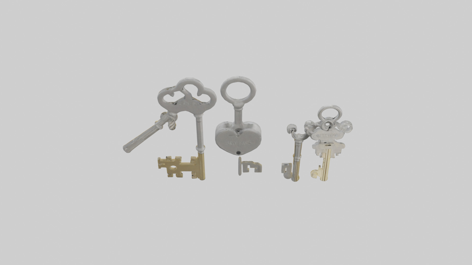 Keys model Low-poly 3D model_15