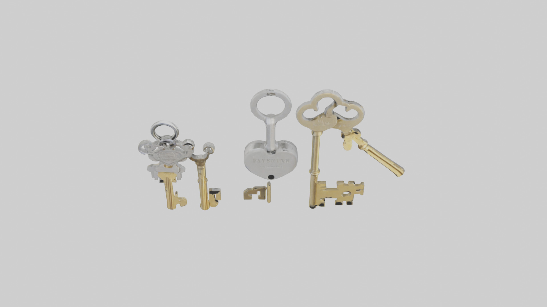 Keys model Low-poly 3D model_16
